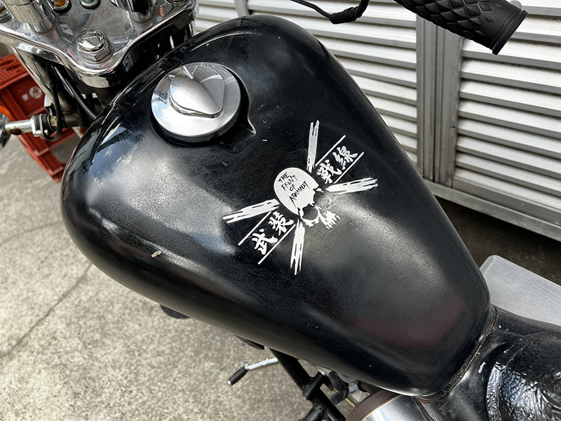 ホンダ ジャズ タンクのエイジング加工