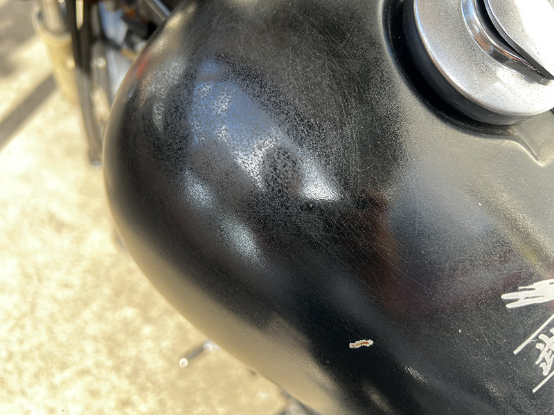 ホンダ ジャズ タンクのエイジング加工